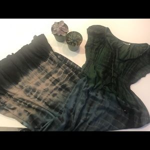 Beautiful long raspberry picking Earthbound dress