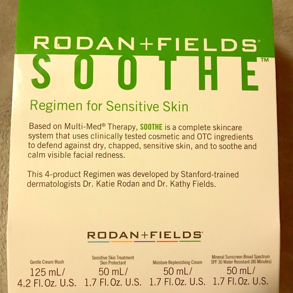 Rodan and Fields soothe regimen