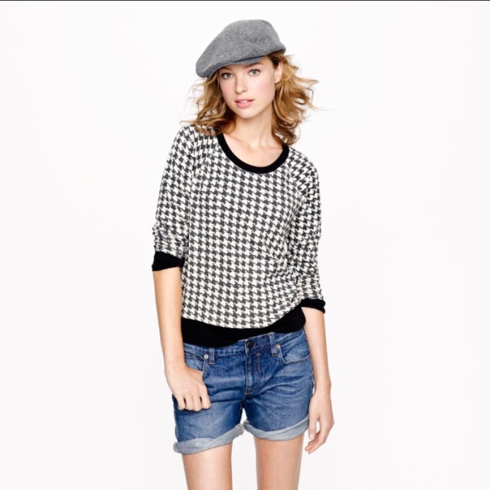 J. Crew Houndstooth Sweater