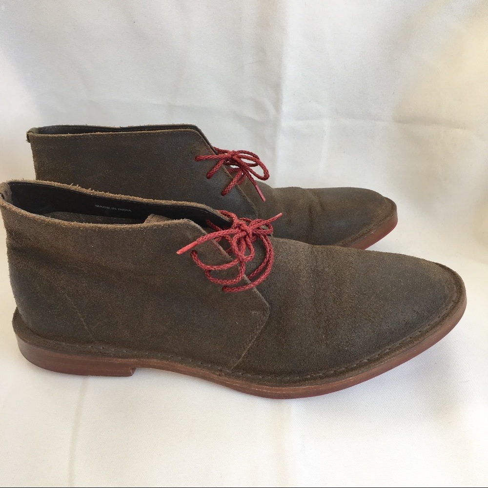 Cole Haan Mens Brown Suede Boots