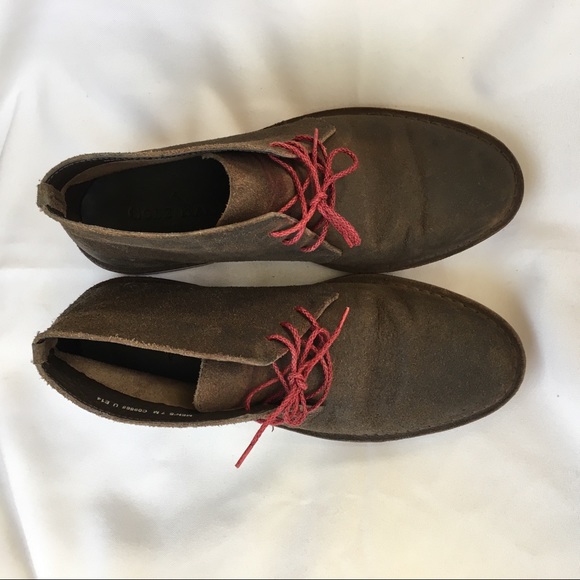 Cole Haan Mens Brown Suede Boots