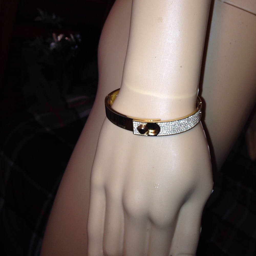 Michael Kors gold tone studded bracelet!