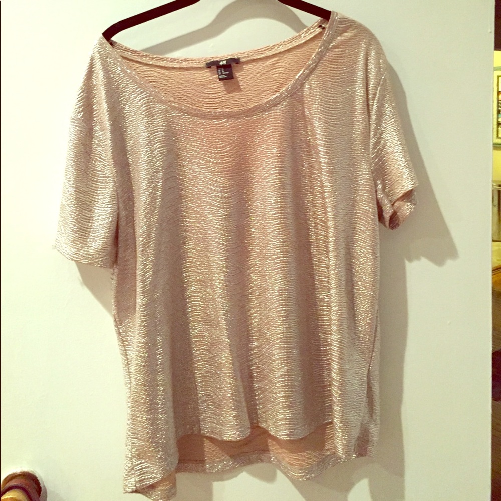 Gold H&M top