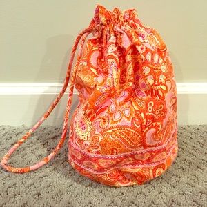 Vera Bradley drawstring toiletries bag
