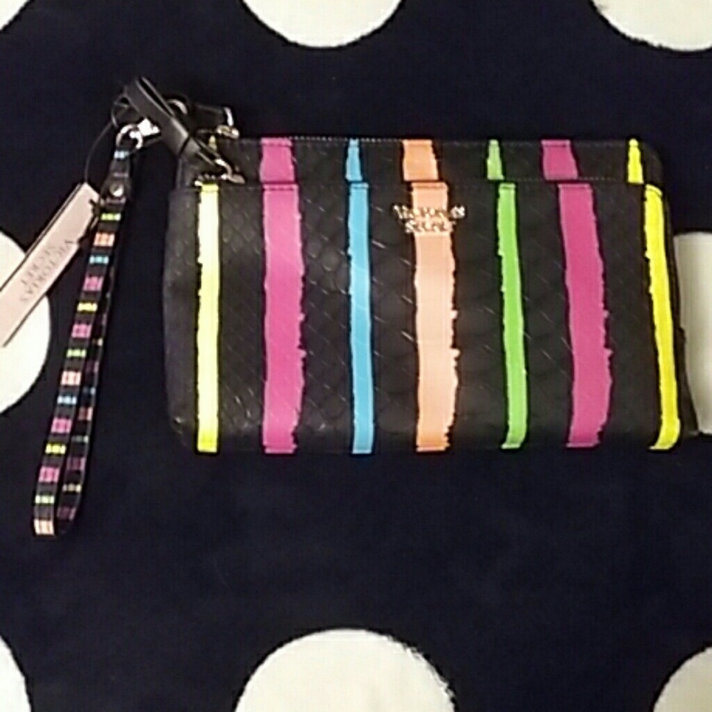 Nwt Victorias Secret double zipper wristlet wallet