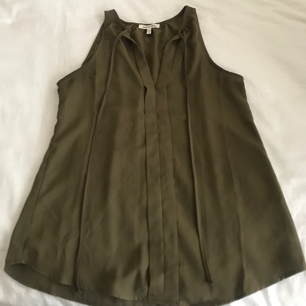 Monteau - Army Green Tank Top from Tjmaxx