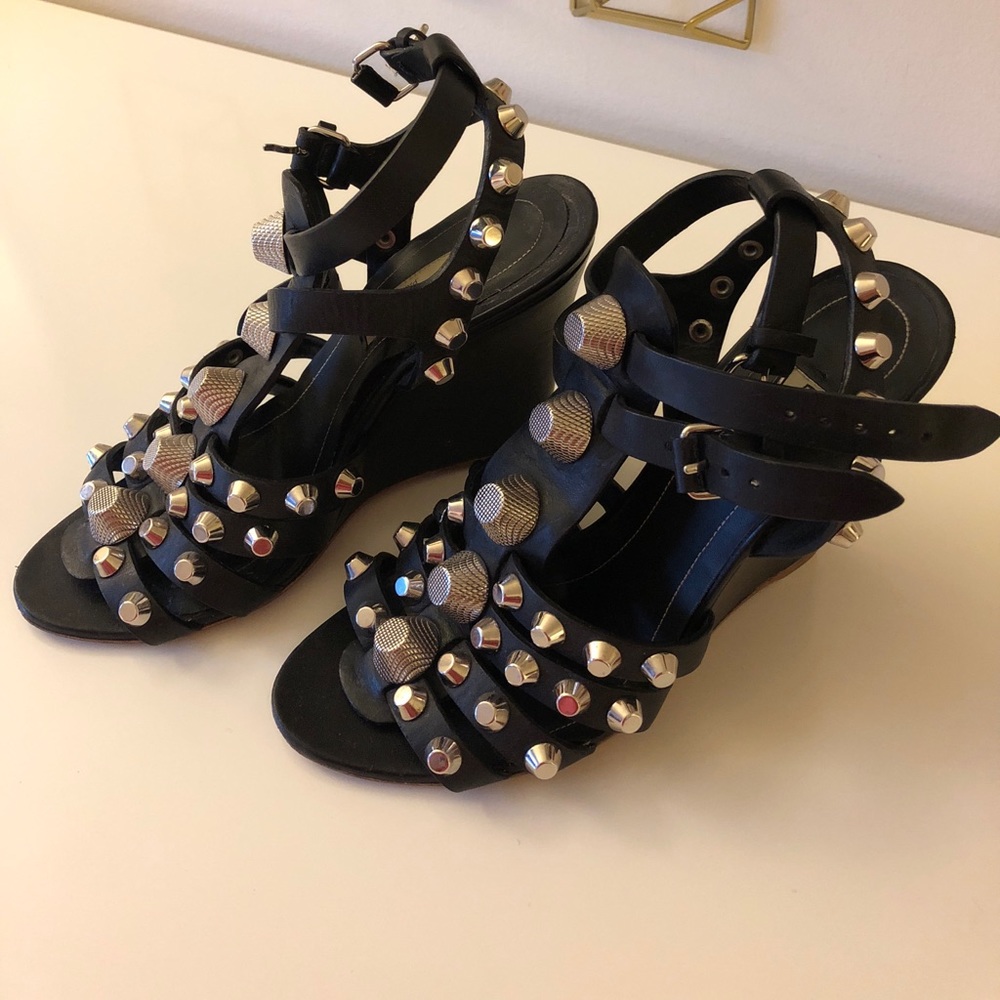 Balenciaga Arena Gladiator Wedge Sandals 36.5