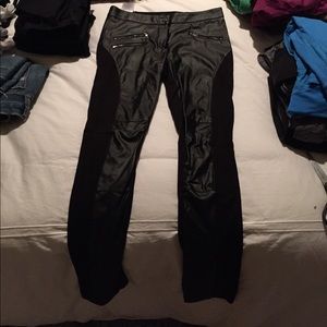 Faux leather leggings