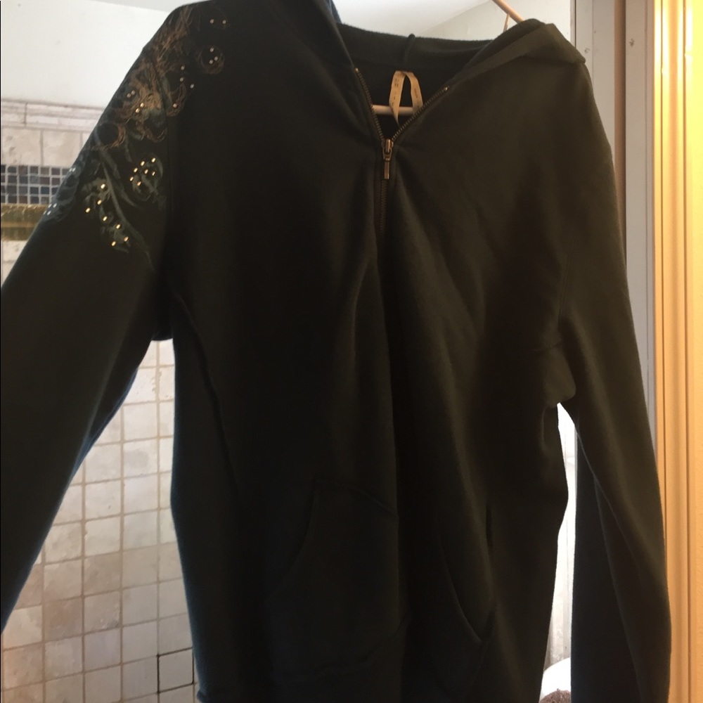 Zip up hooded sweater