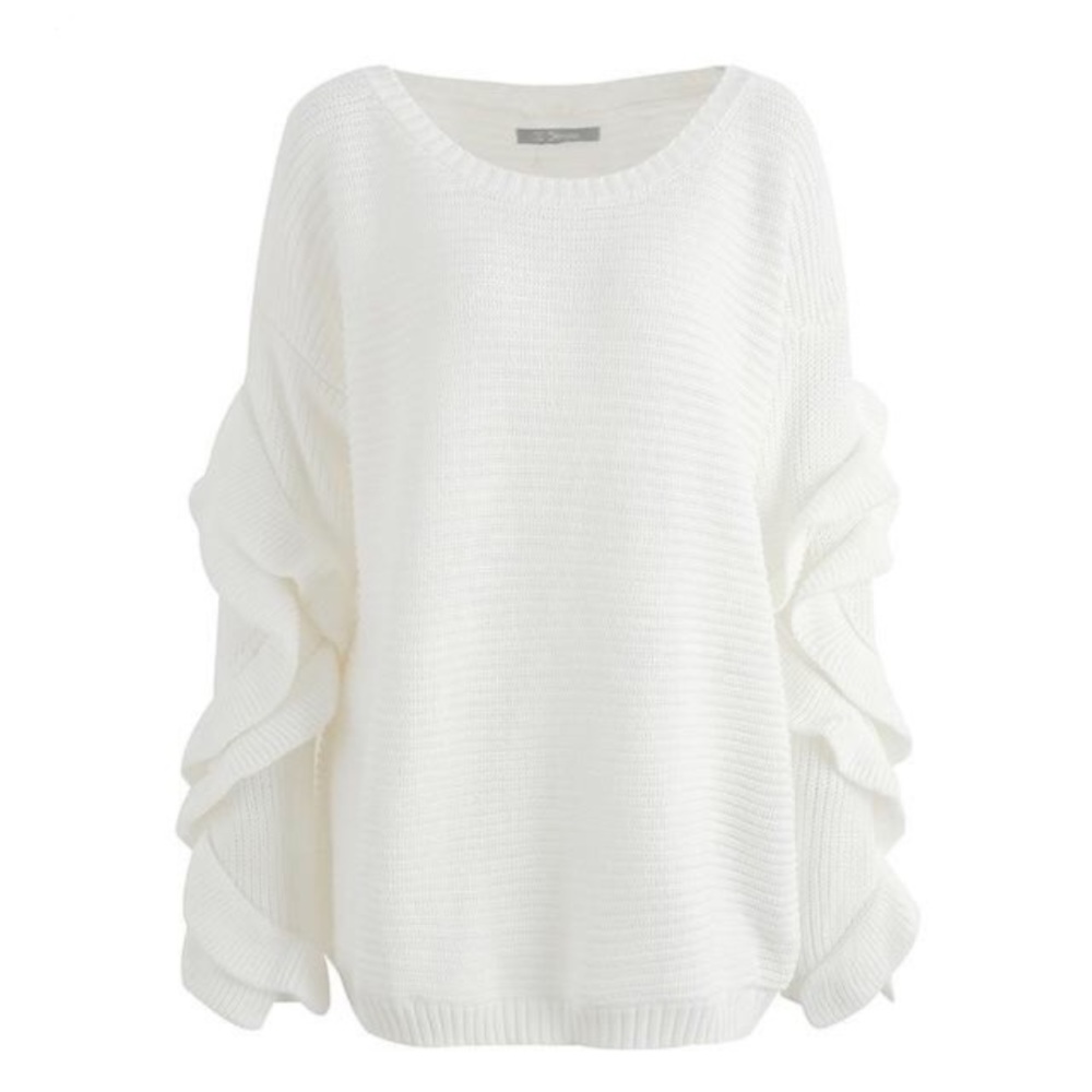 Ruffle Sleeve Sweater!