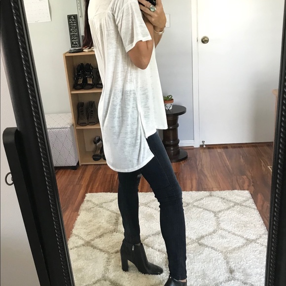 Last 1 • Bijou Boyfriend Tee - White - Picture 4 of 6