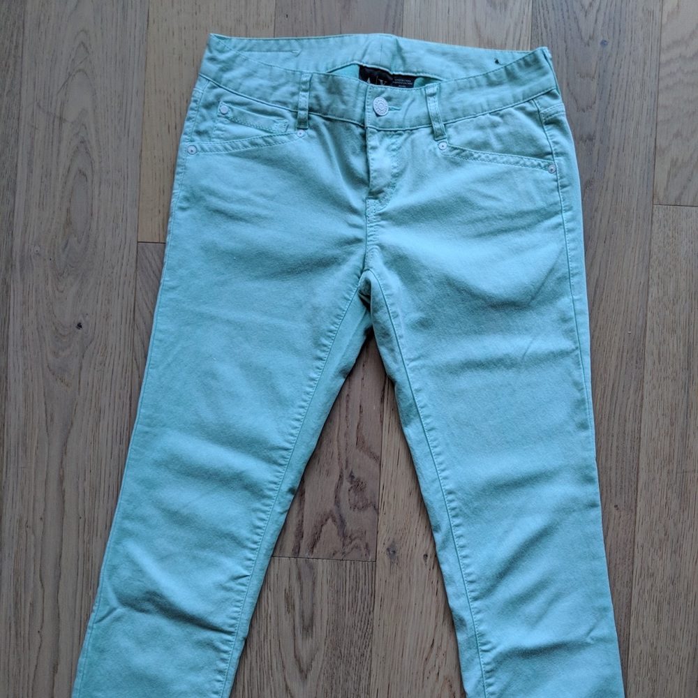 Armani Exchange summer pants in AQUA/Mint color.