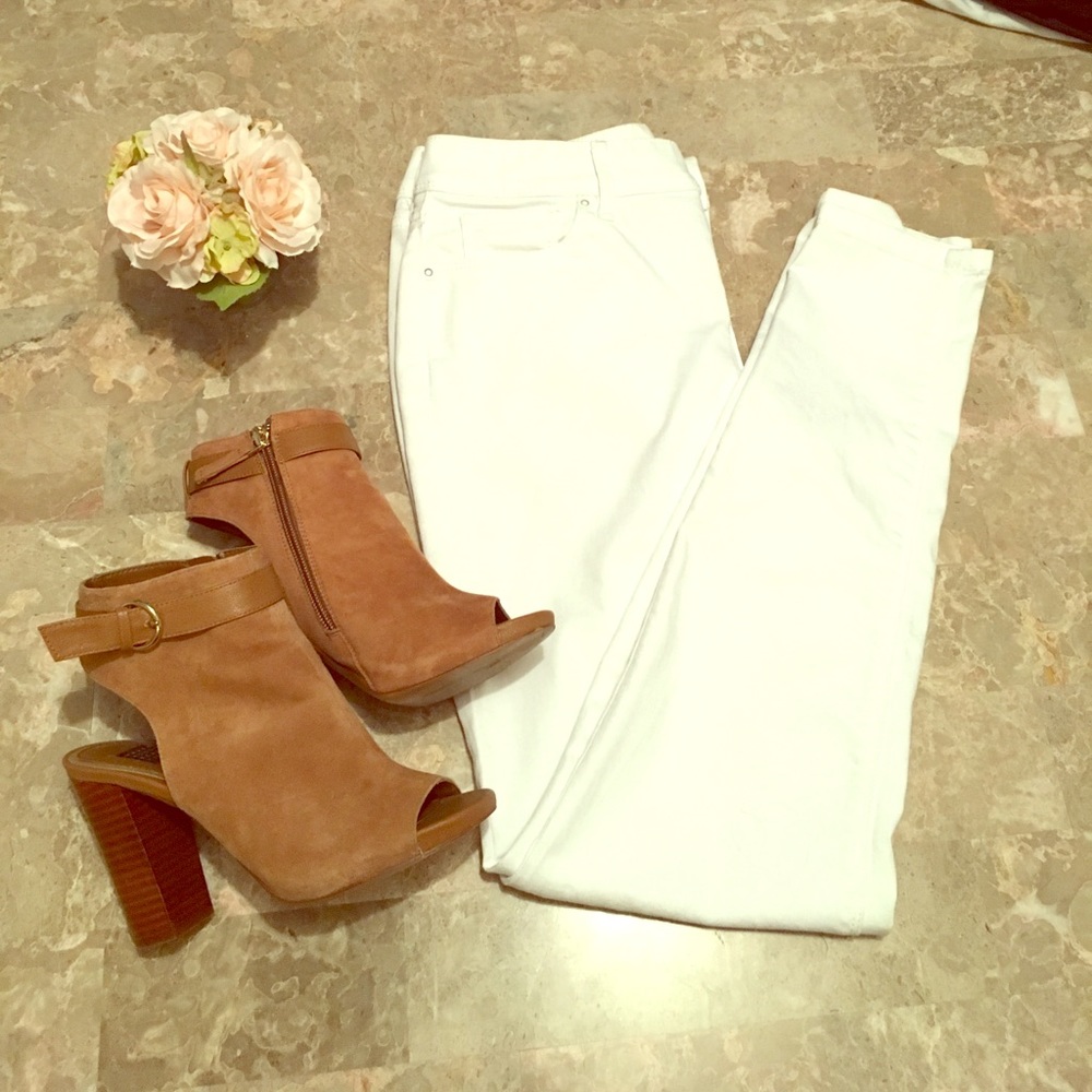 The Limited 312 Skinny Denim in White