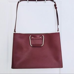 ZARA Trafaluc Maroon Tote Bag