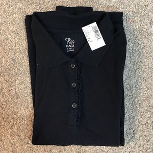 NWT navy uniform shirt long sleeve 10/12