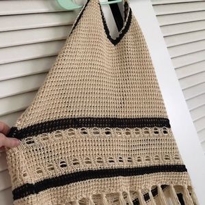 Vintage Havana Boho woven halter top