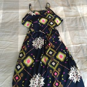 XS fire Los Angeles maxi dress