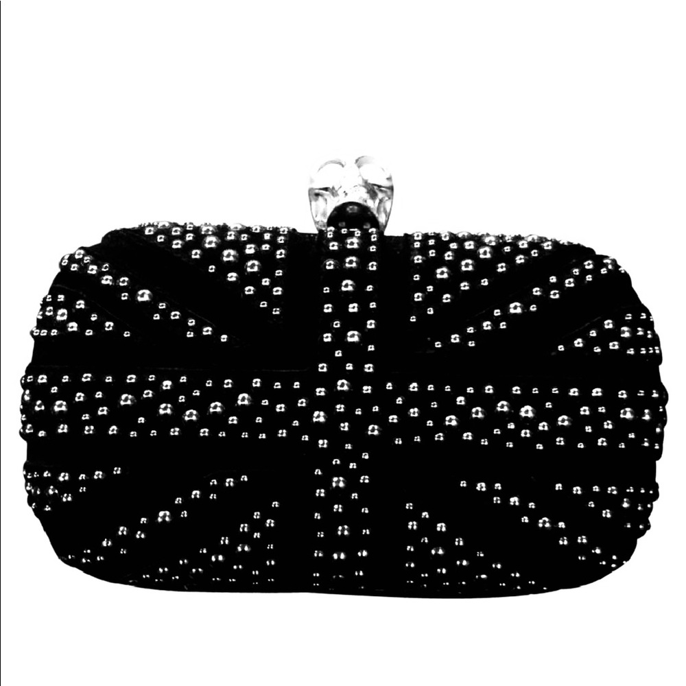 ALEXANDER MCQUEEN BEADED SKULL CLUTCH