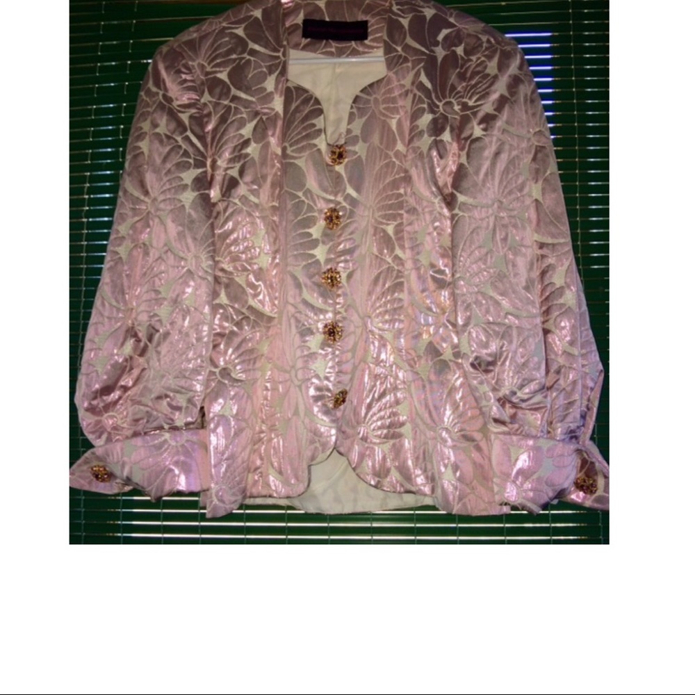 Gorgeous pink and cream suit
