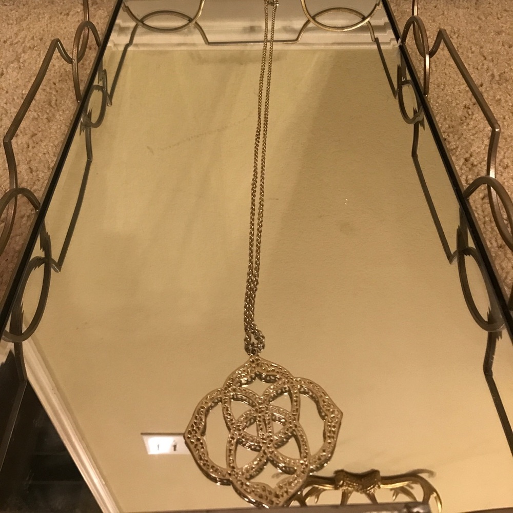 Kendra Scott gold dangle necklace