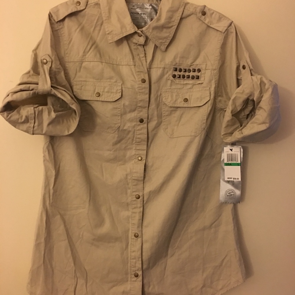 Khaki wmns shirt