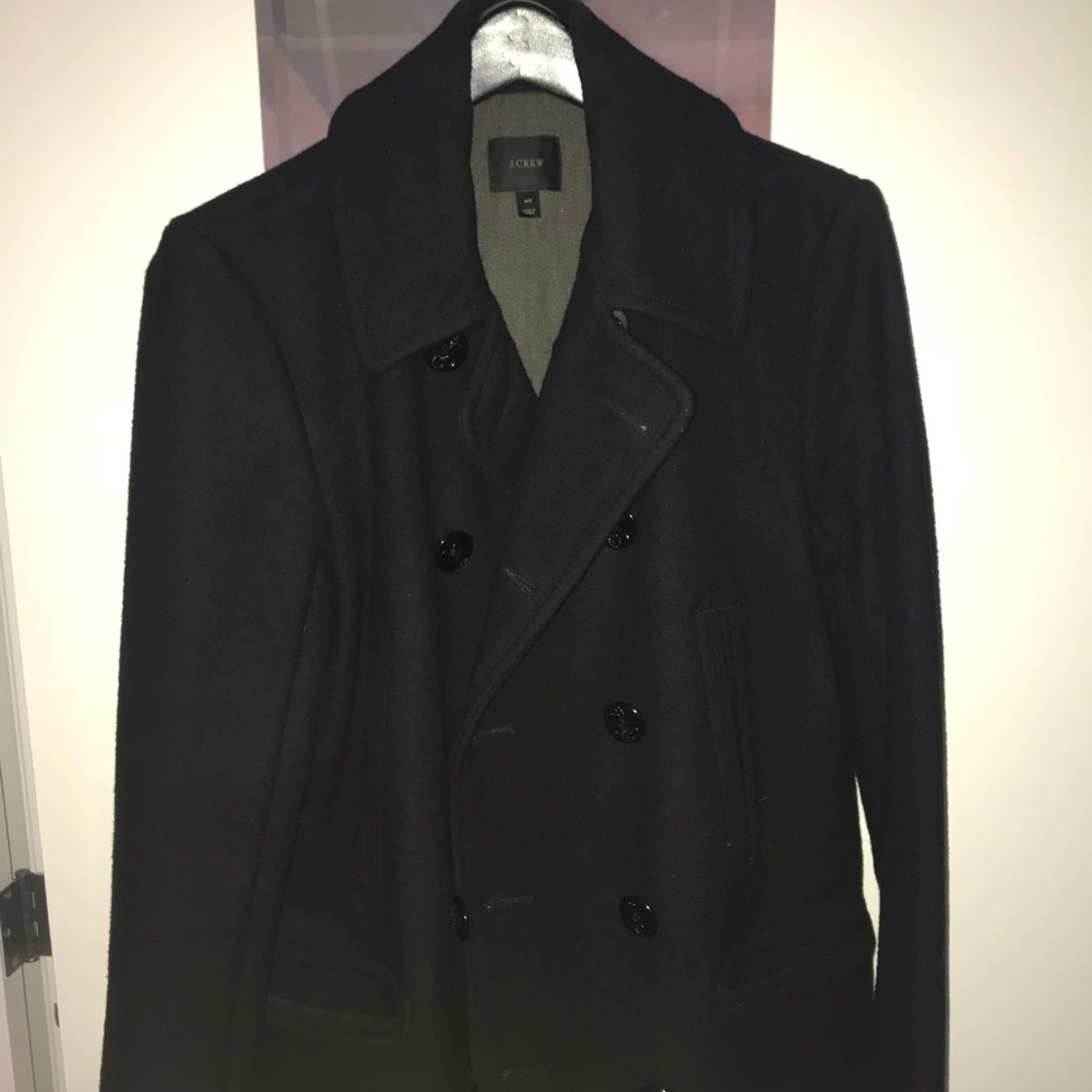 J. Crew Navy Dock Peacoat Thinsulate Medium-tall