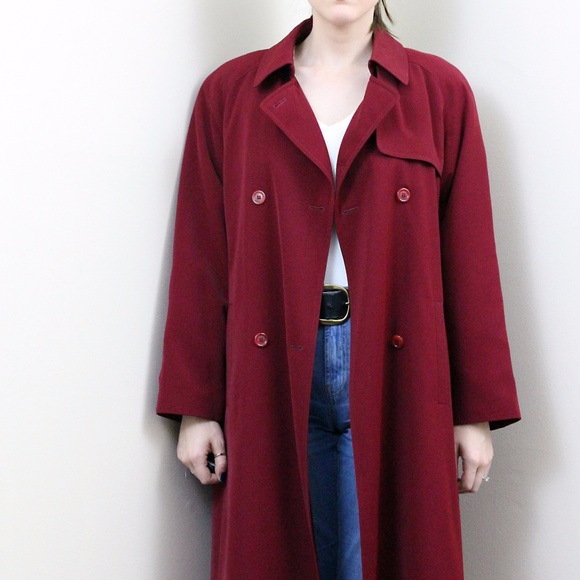 Gallery Red Trench Coat 