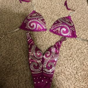 Pink figure suit