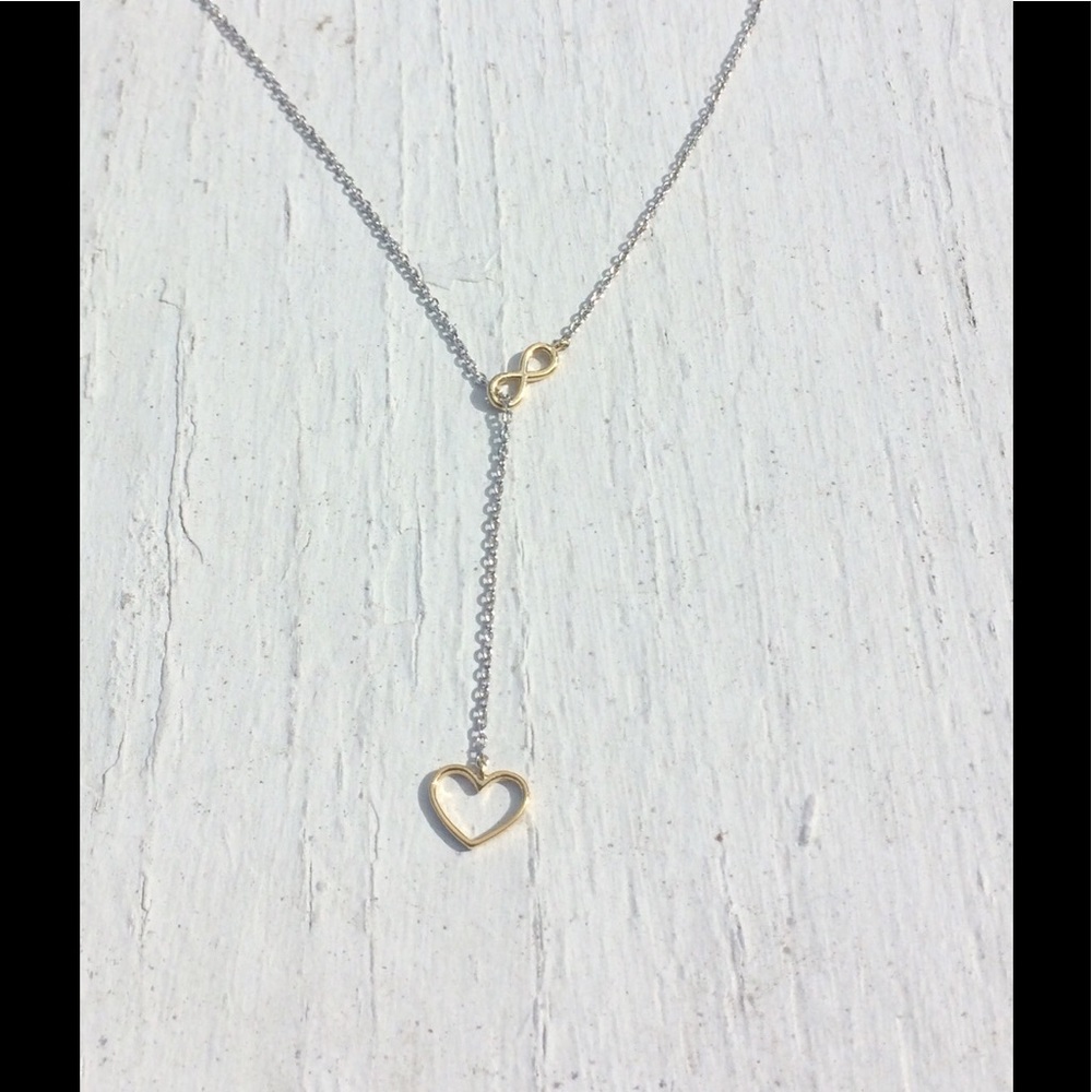 Sterling Infinite ❤️ Love Drop Necklace