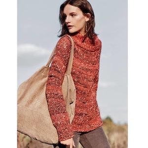 Anthro Moth marled mockneck pullover Anthro Moth marled mockneck pullover