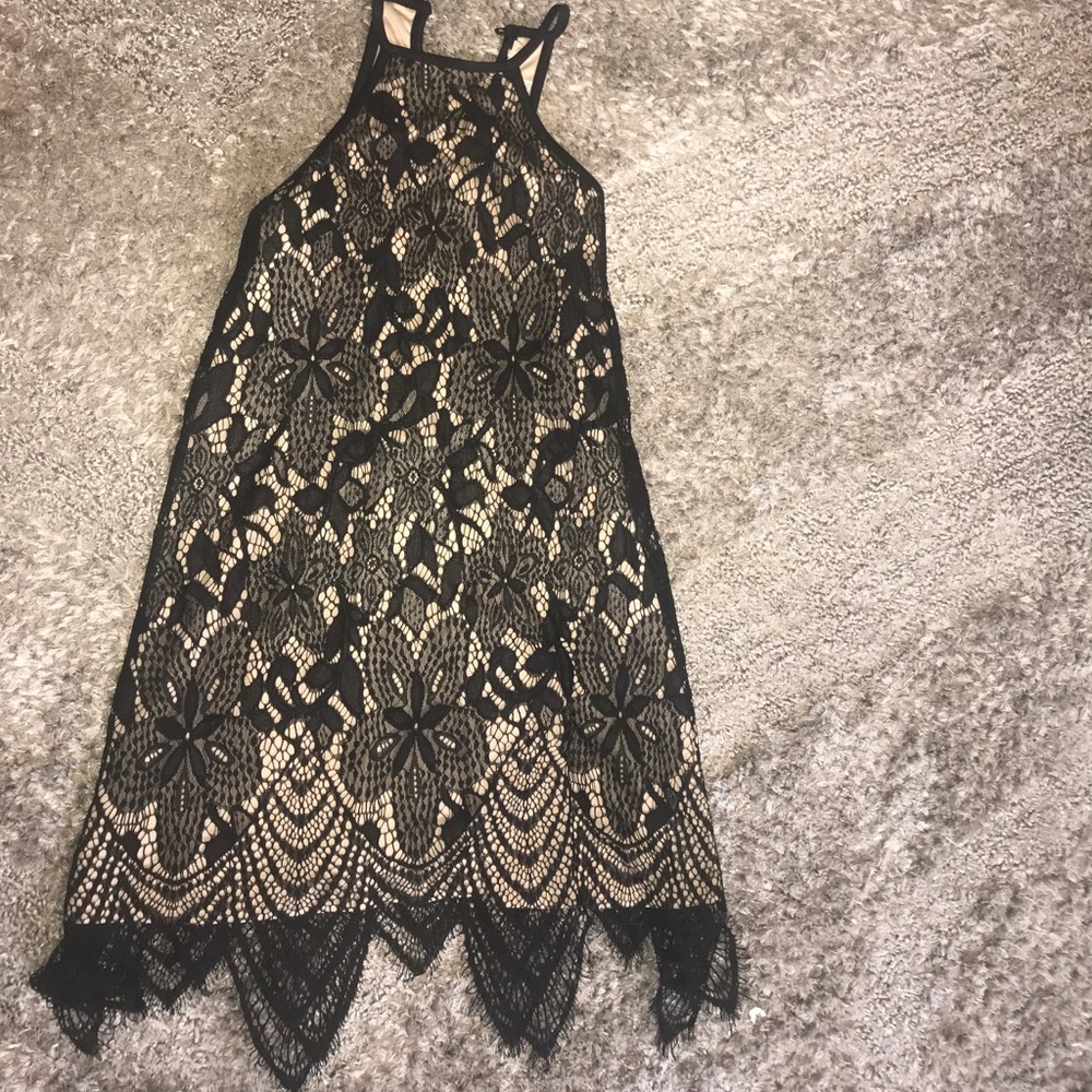 Halter black lace dress from Francesca’s