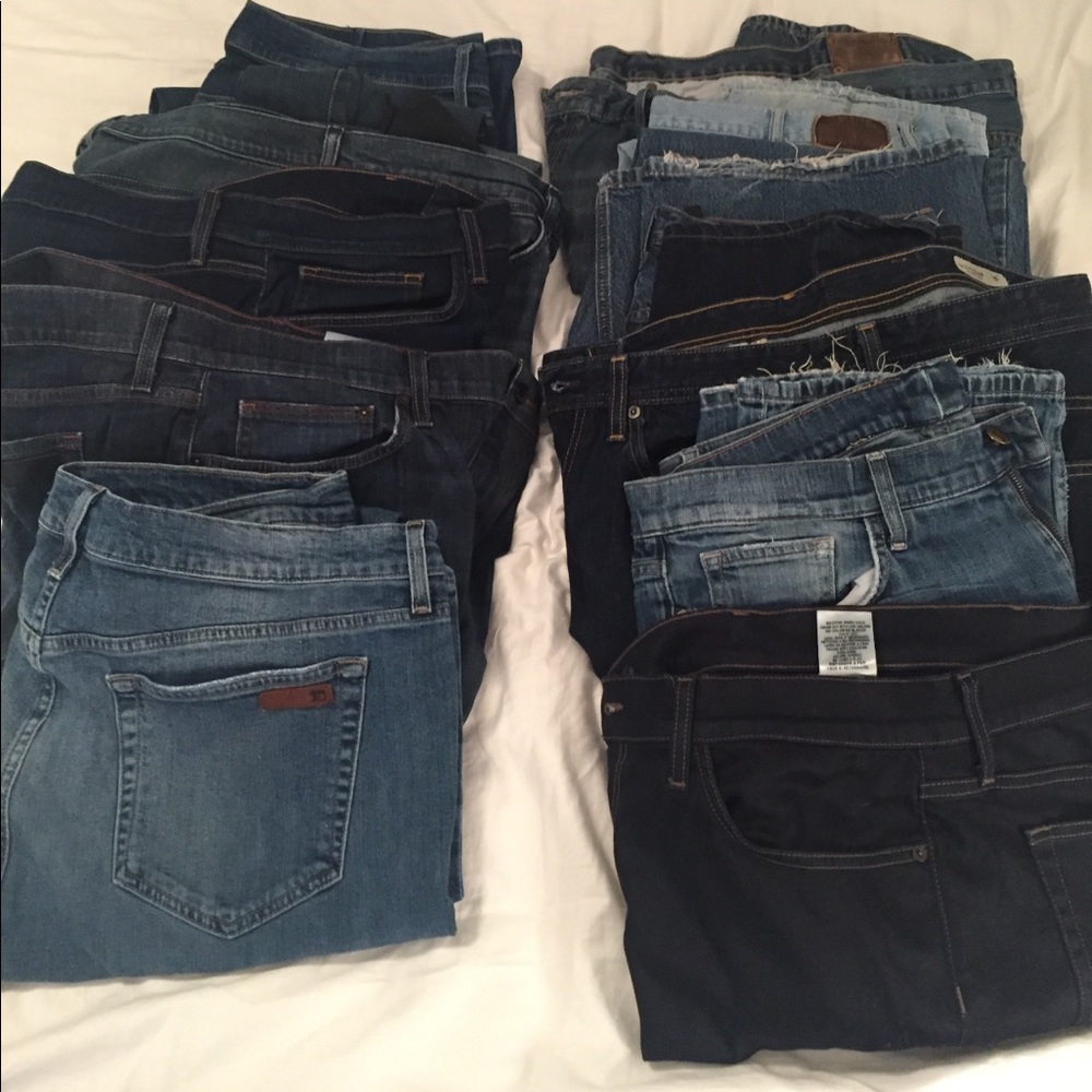 Men’s designer jeans bundle of 13