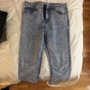 Acid wash jeans