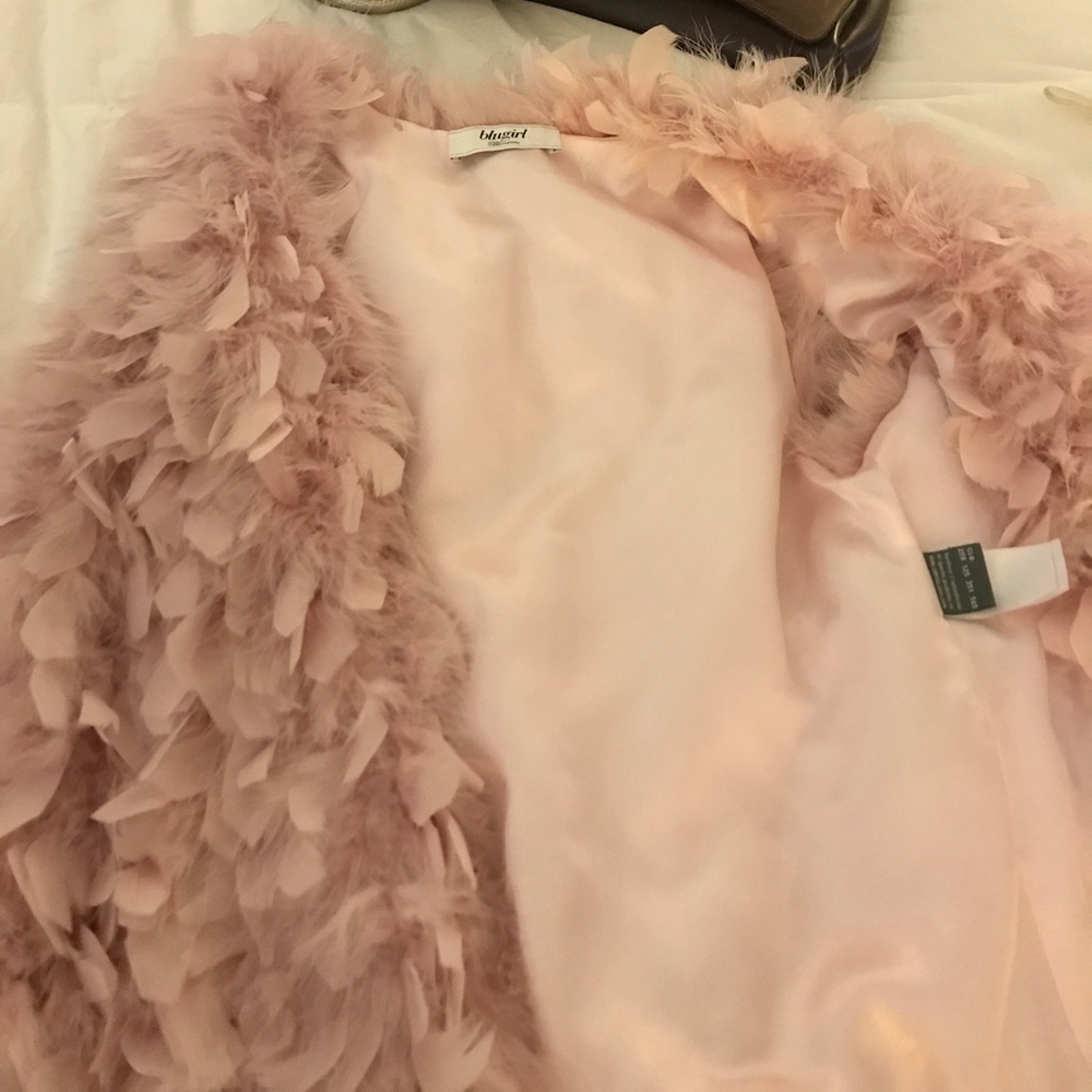 Blugirl pink feather vest. Worn once!