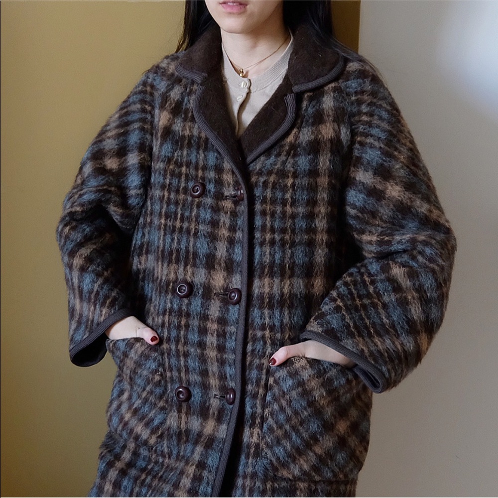 Warm reversible long coat