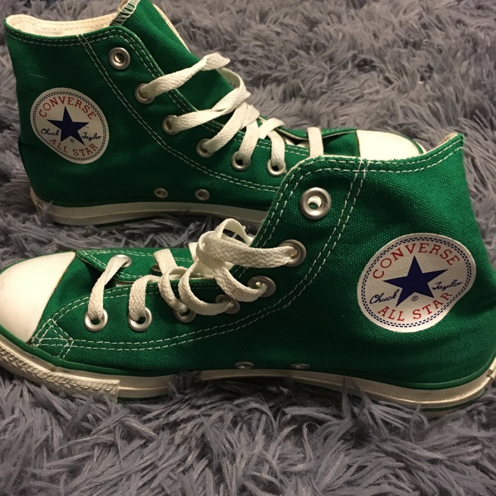 Green Hightop Converse