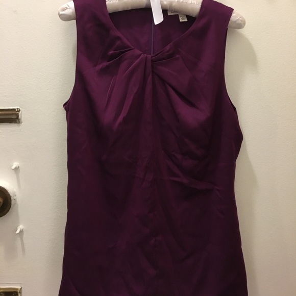 Plum blouse with neckline detail - Picture 1 of 3