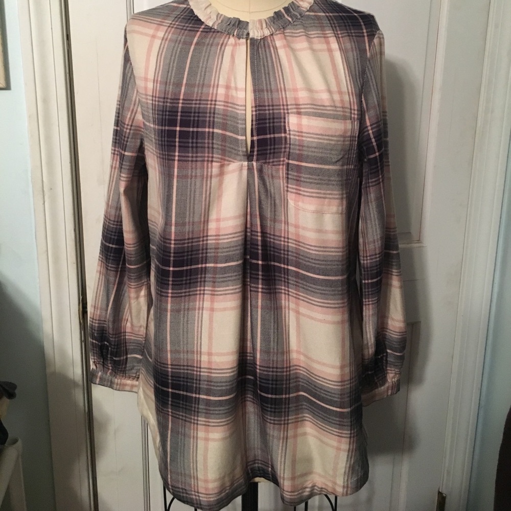 Monsoon Plaid shirt Size 6 NWT