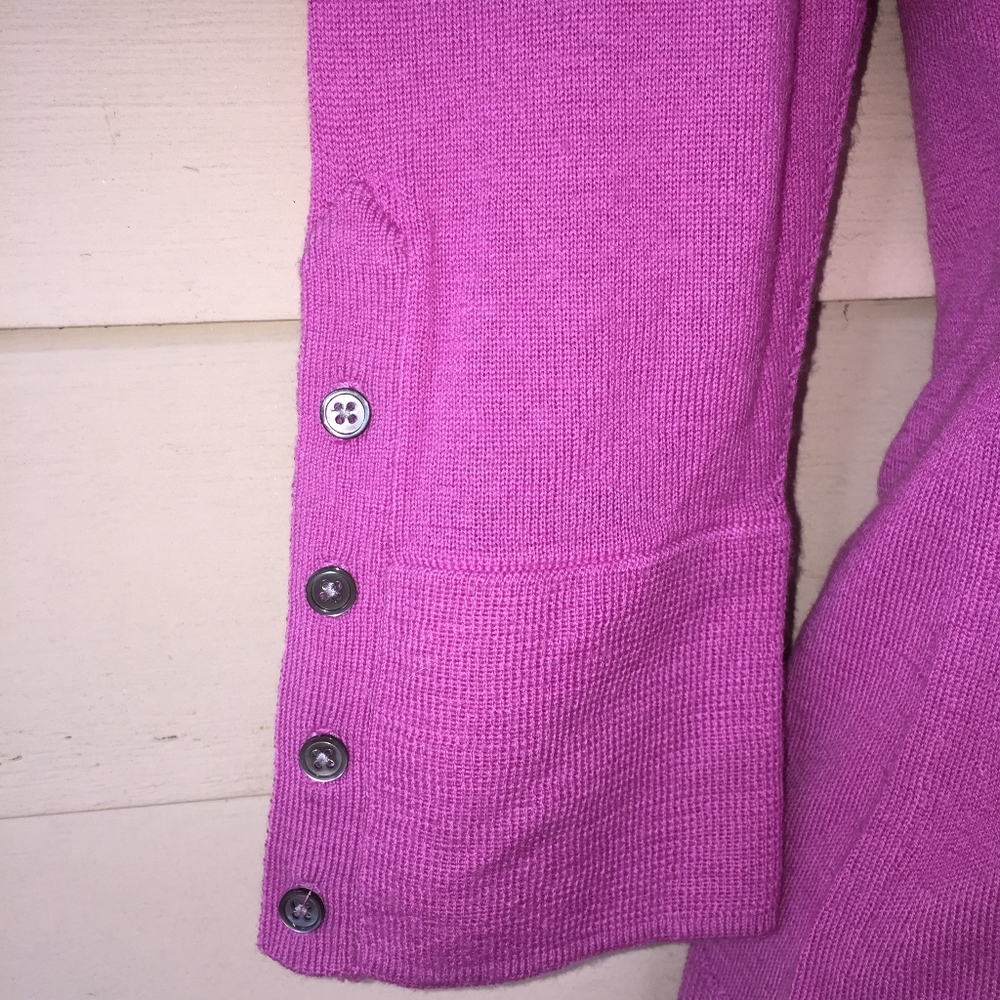 Express Design Sudio Merino 3/4 Button Sl Sweater - image 6