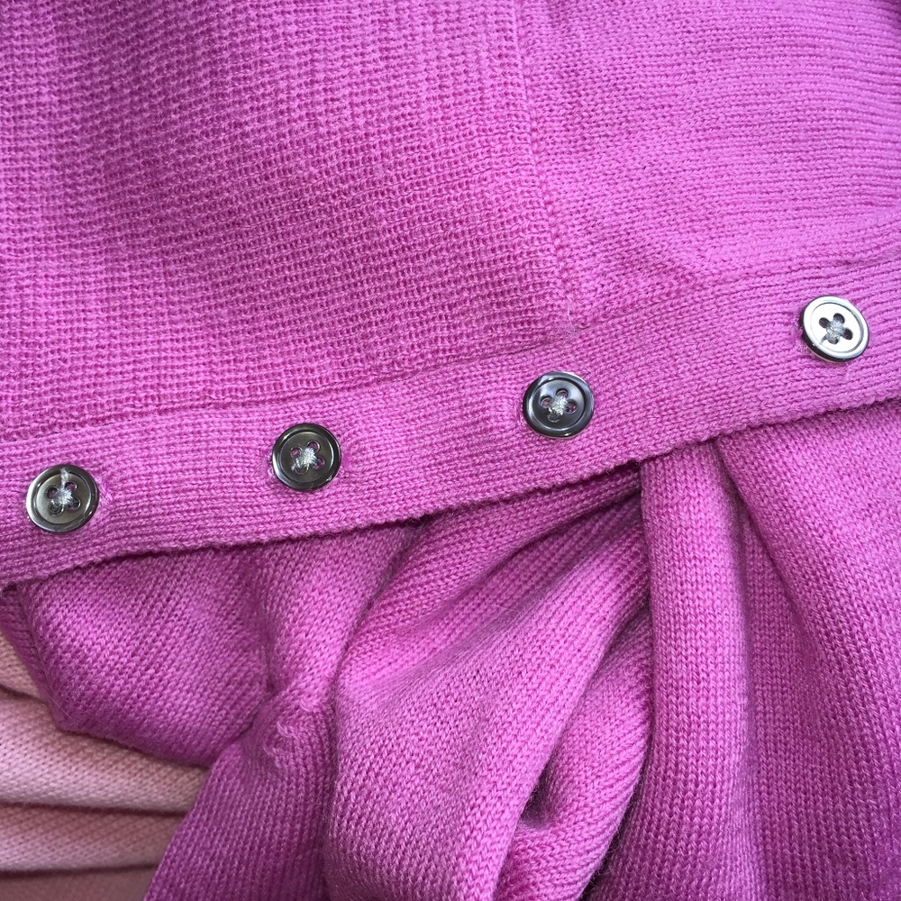 Express Design Sudio Merino 3/4 Button Sl Sweater - image 3