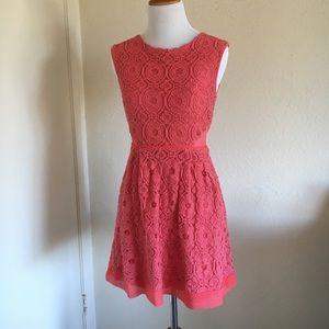 Open back embroidered dress