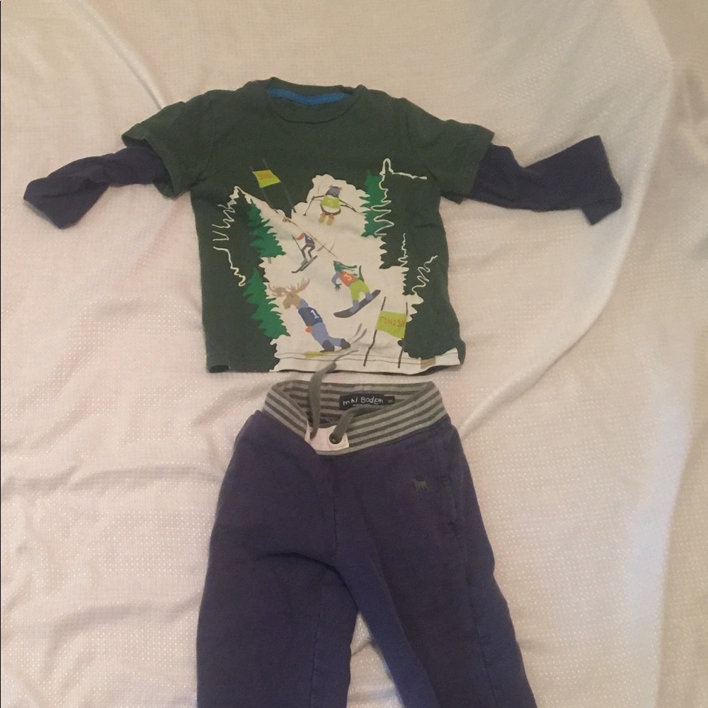 Mini boden lot.    Shirt 3/4 and pants 3.    Vguc
