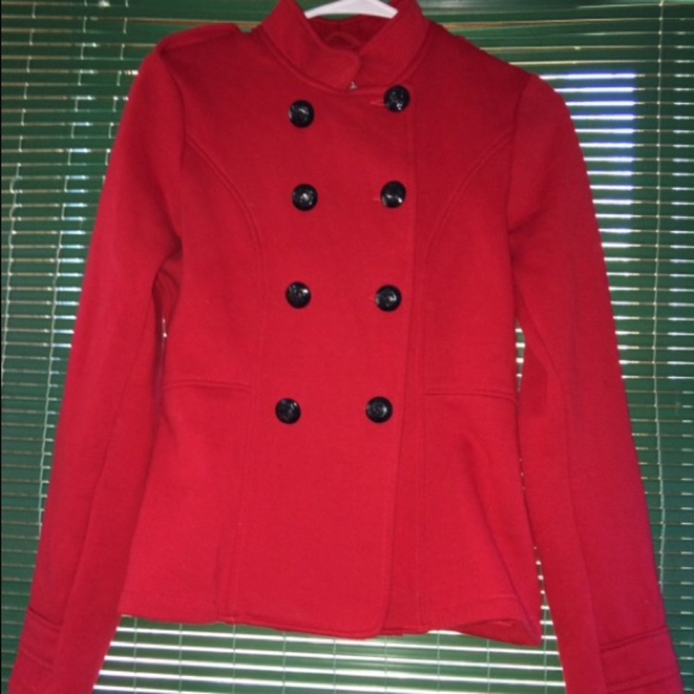 Military style red jacket (cotton