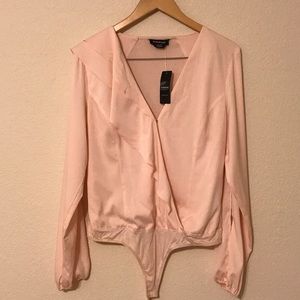 ‼️PRICE DROP‼️ Bebe Solid Ruffle Bodysuit.