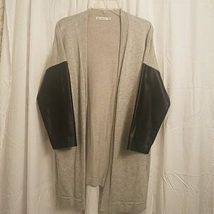 Zara Knit- Faux Sleeve Cardigan