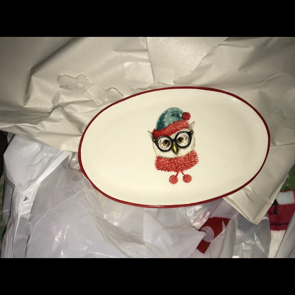 Booville magenta owl oval