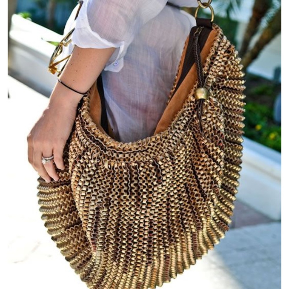 Diane Von Furstenberg Stephanie Woven leather bag