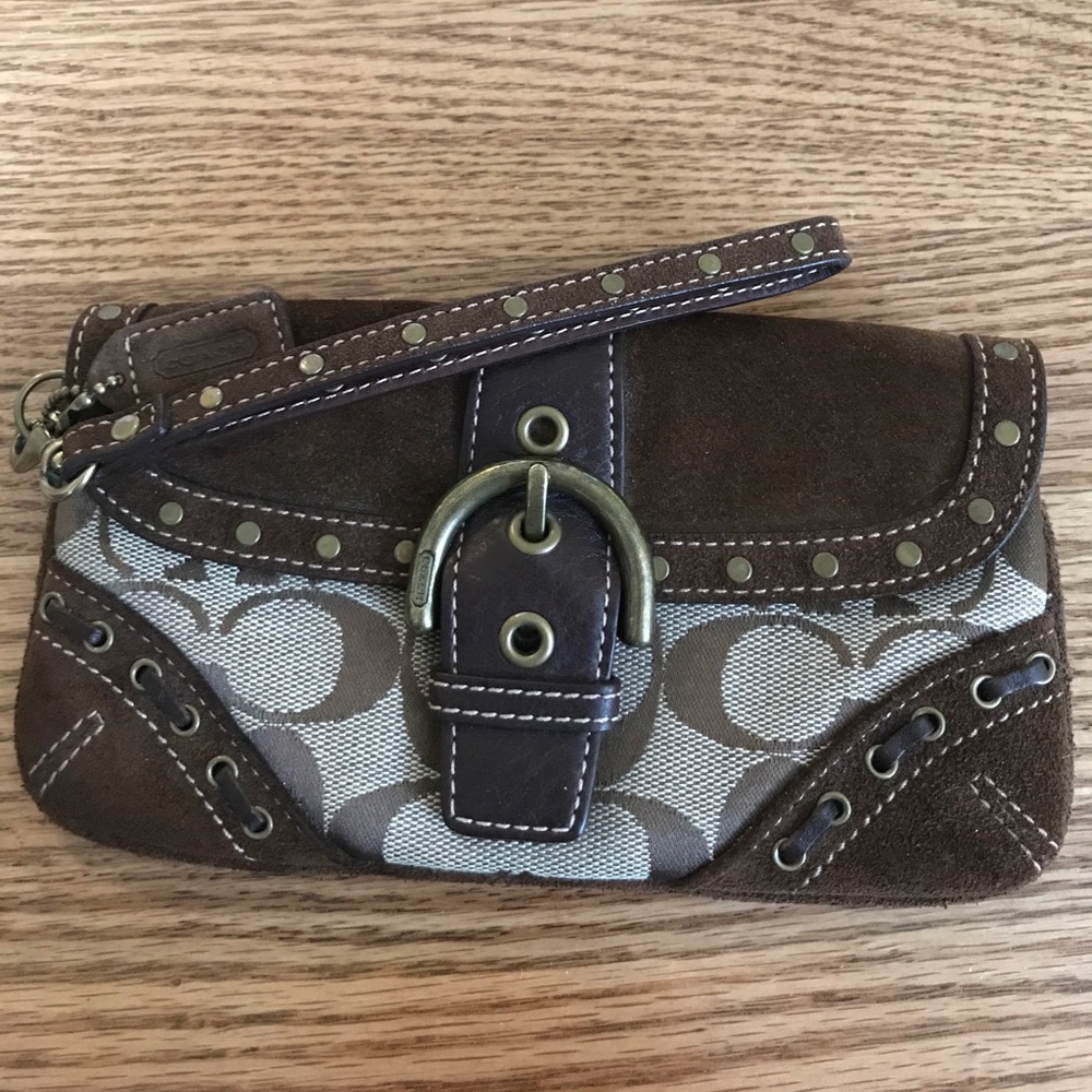 Coach Studded Wristlet