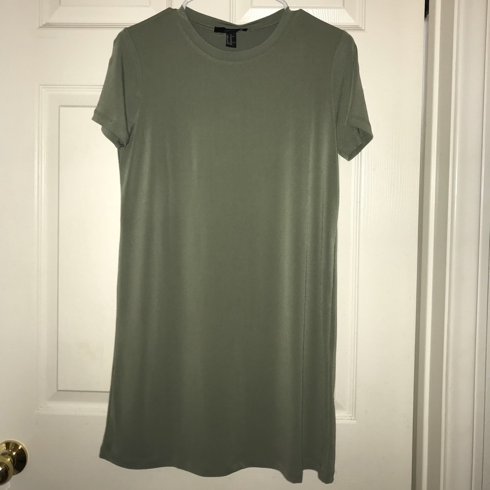 Forever 21 Green T-Shirt Dress NWOT