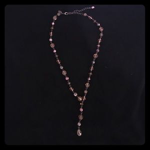 Beaded teardrop style necklace